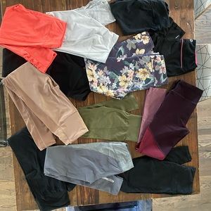 Lot of 12 Yoga Pants Leggings size XS and Small